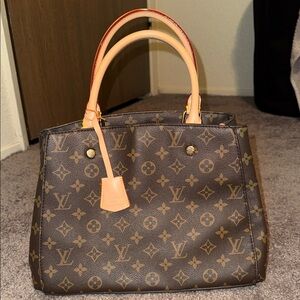 Brown Monogram Tote
